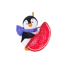 Load image into Gallery viewer, Mini Petite Penguins A Sweet Treat Ornament, 1"
