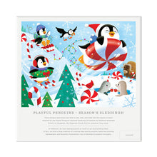 Load image into Gallery viewer, Playful Penguins Season&#39;s Sleddings 550-Piece Jigsaw Puzzle
