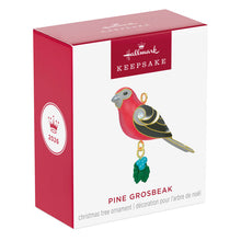Load image into Gallery viewer, Mini Pine Grosbeak Ornament, 1"
