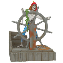 Load image into Gallery viewer, Disney Pirates of the Caribbean Collection Helmsman Skeleton Ornament With Light and Sound - Hallmark Timmins

