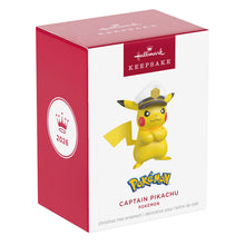 Load image into Gallery viewer, Pokémon Captain Pikachu Ornament
