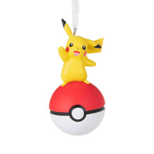 Load image into Gallery viewer, Pokémon Pikachu on Poké Ball Hallmark Ornament

