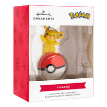 Load image into Gallery viewer, Pokémon Pikachu on Poké Ball Hallmark Ornament
