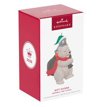 Load image into Gallery viewer, Snowball and Tuxedo Gift Givers Ornament
