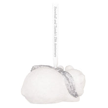 Load image into Gallery viewer, 25th Anniversary Snowball and Tuxedo Porcelain Ornament
