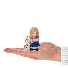 Load image into Gallery viewer, Disney Precious Moments Frozen Anna and Olaf Porcelain Ornament
