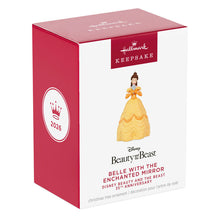 Load image into Gallery viewer, Disney Beauty and the Beast 35th Anniversary Belle With the Enchanted Mirror Ornament
