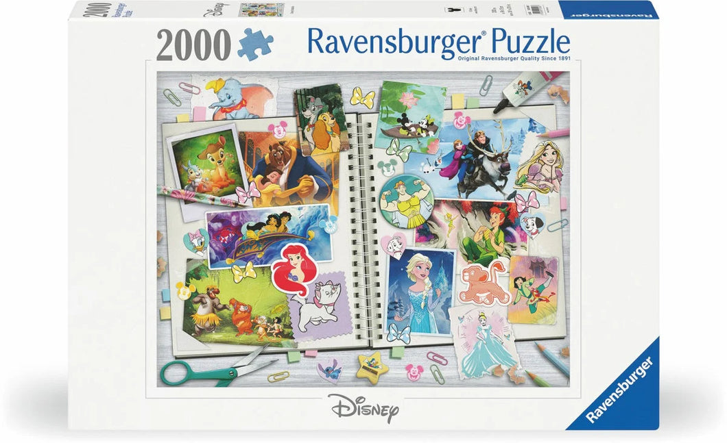 DISNEY SCRAPBOOK - 2000 PIECE PUZZLE BY RAVENSBURGER