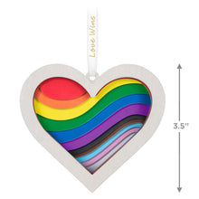 Load image into Gallery viewer, Love Wins Papercraft Ornament
