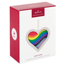 Load image into Gallery viewer, Love Wins Papercraft Ornament
