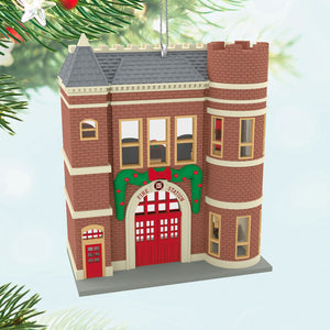 Nostalgic Houses and Shops Keepsake Korners Firehouse Ornament