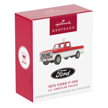 Load image into Gallery viewer, Mini Lil' American Trucks 1972 Ford F-100 2026 Metal Ornament, 0.75"
