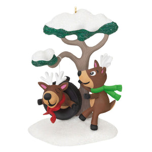 Reindeer Antics Ornament