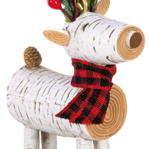 Birch Reindeer Ornament