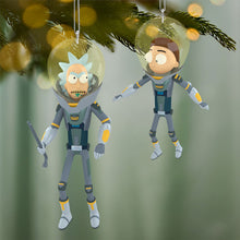 Load image into Gallery viewer, Rick and Morty "Get Back in the Car, Morty!" Ornaments, Set of 2 - Hallmark Timmins
