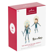 Load image into Gallery viewer, Rick and Morty "Get Back in the Car, Morty!" Ornaments, Set of 2 - Hallmark Timmins
