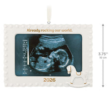 Load image into Gallery viewer, Already Rocking Our World 2026 Photo Frame Porcelain Ornament
