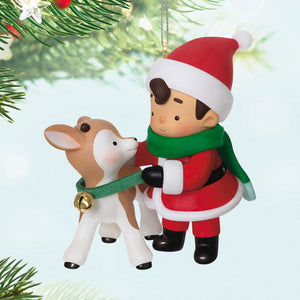 Young Santa Ornament
