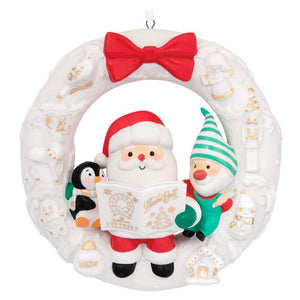 Wreath of Memories 2024 Porcelain Ornament