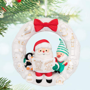 Wreath of Memories 2024 Porcelain Ornament