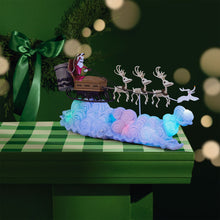 Load image into Gallery viewer, Disney Tim Burton's The Nightmare Before Christmas Santa Jack's Sleigh Ride Tabletop Decoration With Light and Sound - Hallmark Timmins
