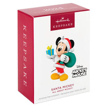 Load image into Gallery viewer, Disney All About Mickey! Santa Mickey Ornament
