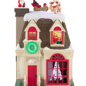 Up on the Housetop Musical Tabletop Decoration With Light and Motion