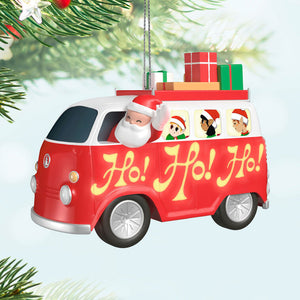 Here Comes Santa Claus Musical Ornament With Light