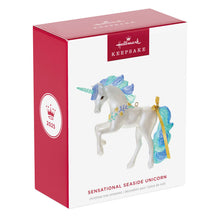 Load image into Gallery viewer, Sensational Seaside Unicorn Ornament
