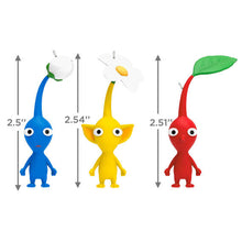 Load image into Gallery viewer, Nintendo Pikmin™ Red, Yellow, and Blue Pikmin Ornaments, Set of 3
