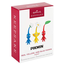 Load image into Gallery viewer, Nintendo Pikmin™ Red, Yellow, and Blue Pikmin Ornaments, Set of 3
