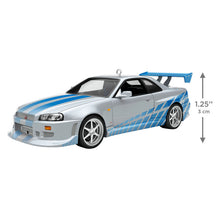 Load image into Gallery viewer, The Car's the Star 2 Fast 2 Furious 1999 Nissan Skyline GT-R Metal Ornament - Hallmark Timmins
