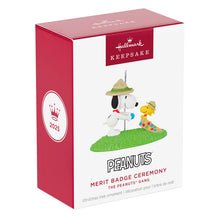 Load image into Gallery viewer, The Peanuts® Gang Merit Badge Ceremony Ornament
