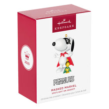 Load image into Gallery viewer, Peanuts® Spotlight on Snoopy Masked Marvel Ornament
