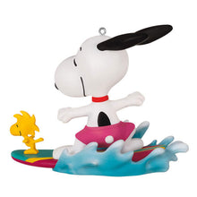 Load image into Gallery viewer, Peanuts® Spotlight on Snoopy Surf&#39;s Up! Ornament
