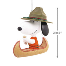 Load image into Gallery viewer, Peanuts® Snoopy in Canoe Hallmark Ornament
