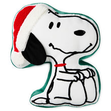 Load image into Gallery viewer, Peanuts® Santa Snoopy Shaped Pillow, 13x15

