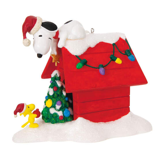 The Peanuts® Gang Deck the Doghouse Musical Ornament With Light