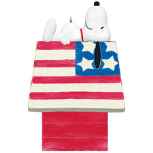 Load image into Gallery viewer, The Peanuts® Gang Patriotic Snoopy Ornament
