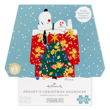 Load image into Gallery viewer, Peanuts® Snoopy's Christmas Doghouse 680-Piece Shaped Puzzle
