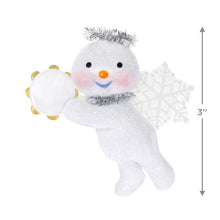 Load image into Gallery viewer, Snow Angel With Tambourine Ornament
