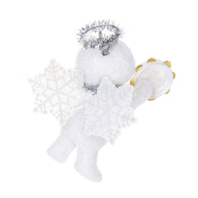 Load image into Gallery viewer, Snow Angel With Tambourine Ornament
