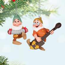 Load image into Gallery viewer, Disney Snow White and the Seven Dwarfs Bashful and Doc Ornaments, Set of 2
