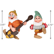 Load image into Gallery viewer, Disney Snow White and the Seven Dwarfs Bashful and Doc Ornaments, Set of 2
