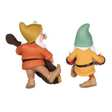 Load image into Gallery viewer, Disney Snow White and the Seven Dwarfs Bashful and Doc Ornaments, Set of 2
