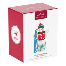 Load image into Gallery viewer, Snowtop Lodge Ollie U. Halfpipe Porcelain Ornament
