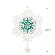 Load image into Gallery viewer, Snowflake 2025 Porcelain Ornament
