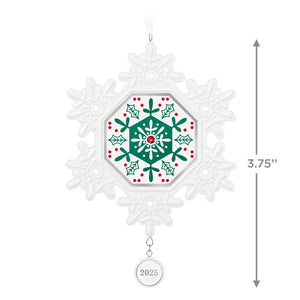 Snowflake 2025 Porcelain Ornament