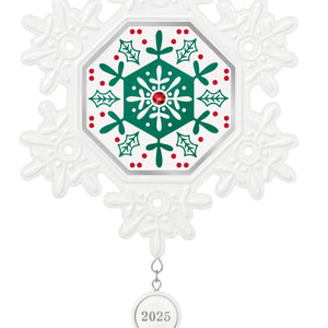 Snowflake 2025 Porcelain Ornament