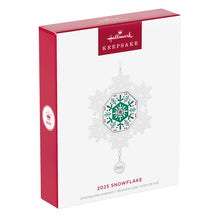 Load image into Gallery viewer, Snowflake 2025 Porcelain Ornament

